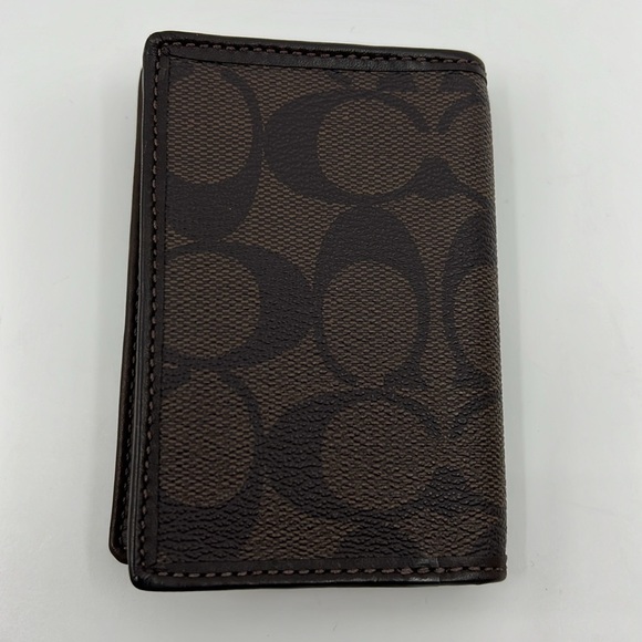 Coach Heritage Stripe Signature Card Holder - Picture 2 of 10